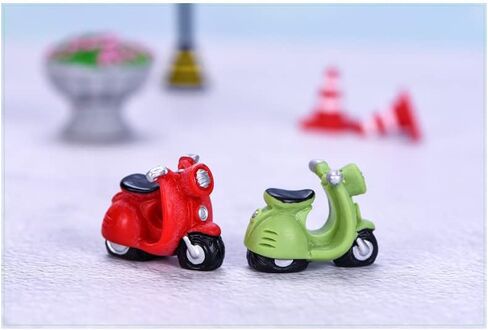 ايمين تمثال صغير من الراتنج للدراجات النارية من 3 قطع من الراتنج، ديكور مناظر طبيعية صغيرة، حدائق خرافية، زينة مصغرة لبيت الدمى بنفسك in Kuwait