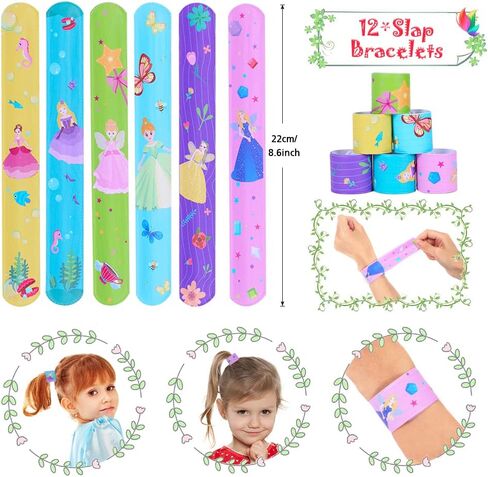 114 قطعة من هدايا الحفلات على شكل فراشة للبنات، هدايا الحفلات لعيد ميلاد الاطفال، فراشة طائرة سحرية، مشبك شعر، سوار وسوار وسوار سلسلة مفاتيح وخاتم فراشة، لوازم حفلات هدية للبنات in Kuwait