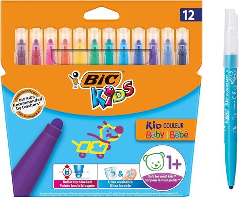 BIC KiDS Couleur Extra Large Felt Pens 'Special for School' Class Pack (96 Pieces) in Kuwait