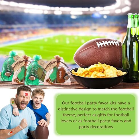 158 قطعة من هدايا عيد ميلاد كرة القدم، هدايا الحفلات مع سلاسل مفاتيح صغيرة لكرة القدم، أساور معصم من السيليكون، صفارات، ملصقات، حقائب أورجانزا، علامات شكر لمستلزمات حفلات كرة القدم، مكافآت الفصل الدراسي (كرة القدم) in Kuwait