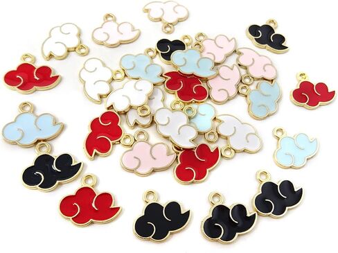 هونباي 30 قطعة من الدلايات على شكل سحابة مطلية بالمينا لصنع المجوهرات أو الحرف اليدوية in Kuwait