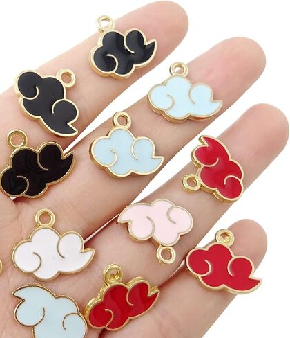 هونباي 30 قطعة من الدلايات على شكل سحابة مطلية بالمينا لصنع المجوهرات أو الحرف اليدوية in Kuwait