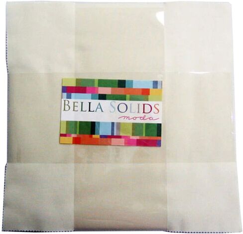 Moda BELLA SOLIDS SNOW Layer Cake 10" Fabric Quilting Squares 9900LC-11 in Saudi Arabia