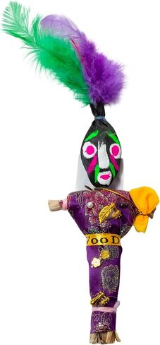 دمية الفودو الجديدة من Artisan Owl New Orleans مع دبابيس بيضاء وسوداء (وردي) in Saudi Arabia