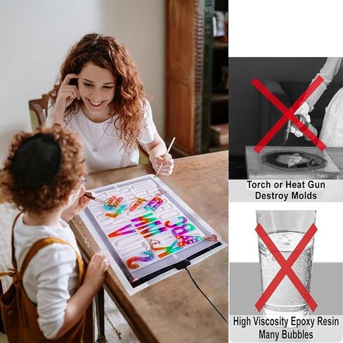 سوهابي بساط تسخين لقوالب الراتنج، الة معالجة الراتنج مع حصيرة سيليكون، مجموعة ادوات سريعة الجفاف لقوالب المجوهرات وقوالب الراتنج in Kuwait