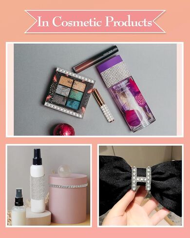 شريط ألماس من حجر الراين الكريستالي ذاتي اللصق بطول 4.4 ياردة، ملصقات شريطية من الألماس الفضي اللامع للحرف الفنية، نمطان من الملابس المصنوعة من أحجار الراين الكريستالية DIY، والهاتف، والحقيبة، وديكور السيارة (كرتان) in Kuwait