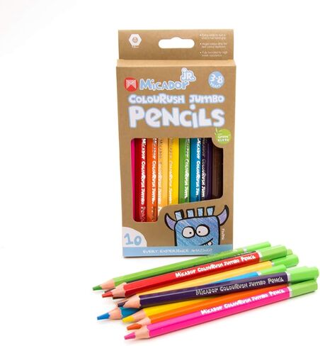 Micador jR. Colourush Jumbo Pencils, 10-Colors in Kuwait