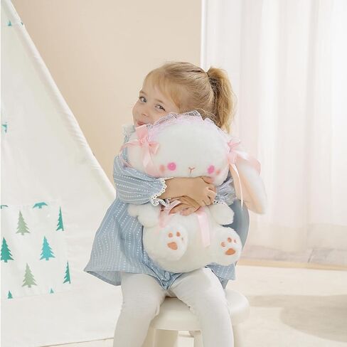 ألعاب دمية الحيوانات المحشوة من يوموتري، ألعاب حيوانات بلاشي، حيوانات قطيفة لطيفة، أرنب لوليتا 13.7 بوصة، أرنب هدايا للأطفال (أحمر 13.7 بوصة) in Kuwait