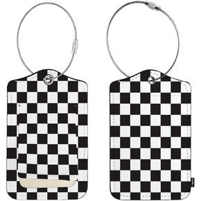 EKOBLA علم سباق متقلب تصميم رمزي علامة أمتعة سباق السيارات لحقائب السفر وحقائب الأمتعة وعلامات السفر معرفات اسم الجلد وعلامات تعريف الأمتعة in Kuwait