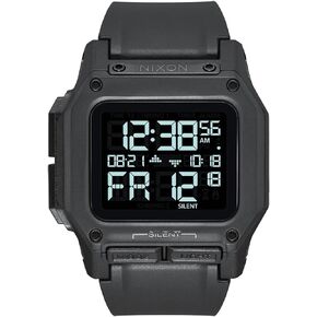 NIXON Regulus A1180-100m Water Resistant Men's Digital Sport Watch (46mm Watch Face, 29mm-24mm Pu/Rubber/Silicone Band) in Saudi Arabia