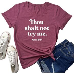 BLACKMYTH Women Crewneck Cute Funny T Shirts Graphic Tees in Kuwait