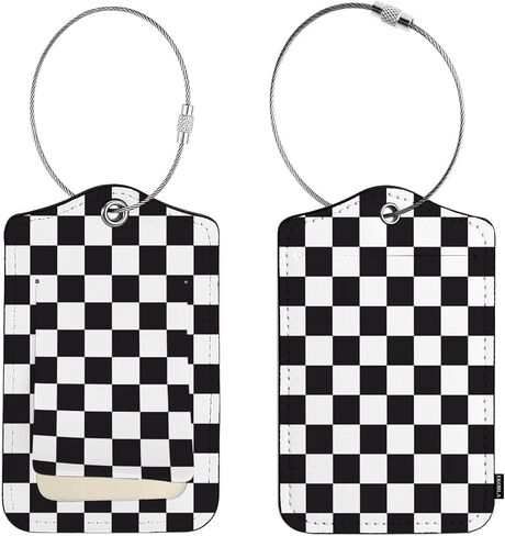 EKOBLA علم سباق متقلب تصميم رمزي علامة أمتعة سباق السيارات لحقائب السفر وحقائب الأمتعة وعلامات السفر معرفات اسم الجلد وعلامات تعريف الأمتعة in Kuwait