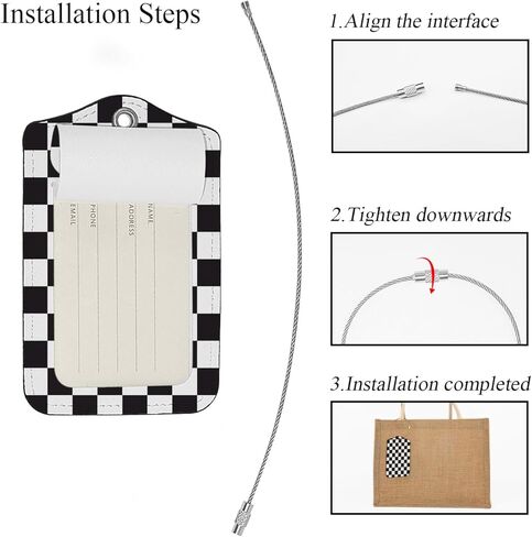 EKOBLA علم سباق متقلب تصميم رمزي علامة أمتعة سباق السيارات لحقائب السفر وحقائب الأمتعة وعلامات السفر معرفات اسم الجلد وعلامات تعريف الأمتعة in Kuwait