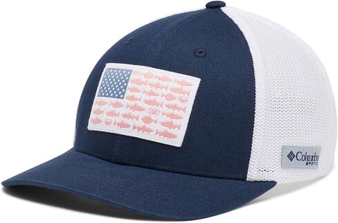 Columbia PFG Fish Flag Mesh Ball Cap-Low in Saudi Arabia
