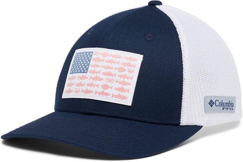 Columbia PFG Fish Flag Mesh Ball Cap-Low in Saudi Arabia