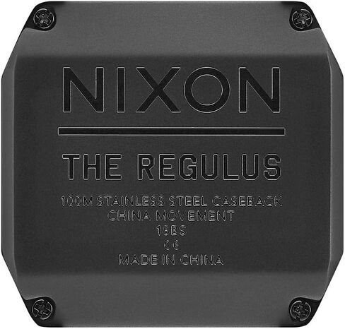 NIXON Regulus A1180-100m Water Resistant Men's Digital Sport Watch (46mm Watch Face, 29mm-24mm Pu/Rubber/Silicone Band) in Saudi Arabia