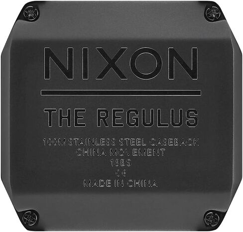 NIXON Regulus A1180-100m Water Resistant Men's Digital Sport Watch (46mm Watch Face, 29mm-24mm Pu/Rubber/Silicone Band) in Saudi Arabia