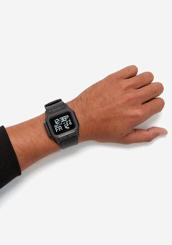NIXON Regulus A1180-100m Water Resistant Men's Digital Sport Watch (46mm Watch Face, 29mm-24mm Pu/Rubber/Silicone Band) in Saudi Arabia
