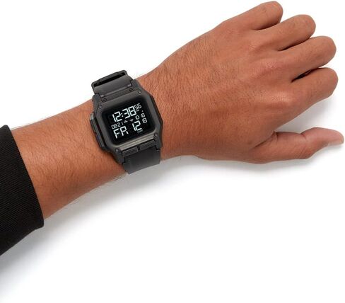 NIXON Regulus A1180-100m Water Resistant Men's Digital Sport Watch (46mm Watch Face, 29mm-24mm Pu/Rubber/Silicone Band) in Saudi Arabia