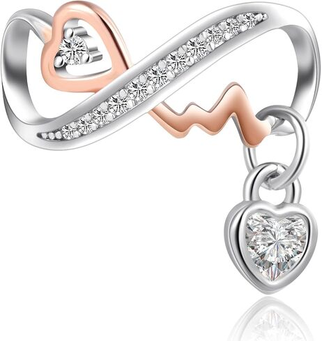MiWangLing Guidance Angel Wing Cross Charm Cubic Zirconia Bead for Pandora Bracelet in Kuwait
