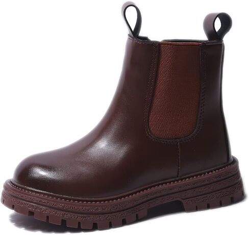 أحذية baobeijiadao مريحة وأنيقة وكعب مكتنز لتشيلسي للأطفال الصغار/الأطفال الصغار in Kuwait