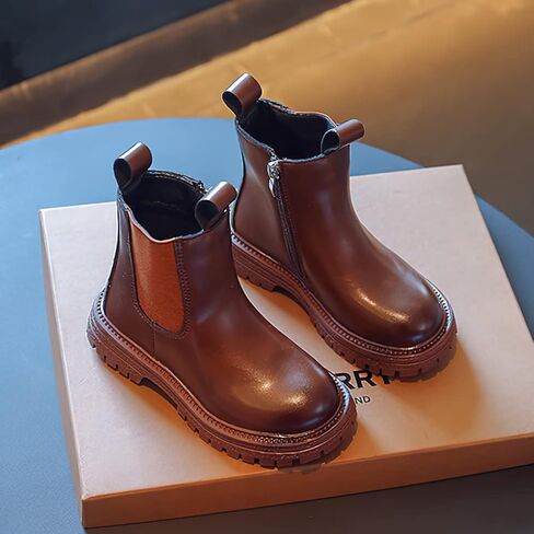 أحذية baobeijiadao مريحة وأنيقة وكعب مكتنز لتشيلسي للأطفال الصغار/الأطفال الصغار in Kuwait