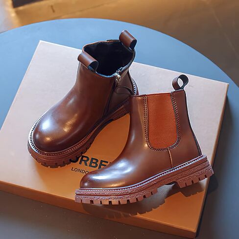 أحذية baobeijiadao مريحة وأنيقة وكعب مكتنز لتشيلسي للأطفال الصغار/الأطفال الصغار in Kuwait