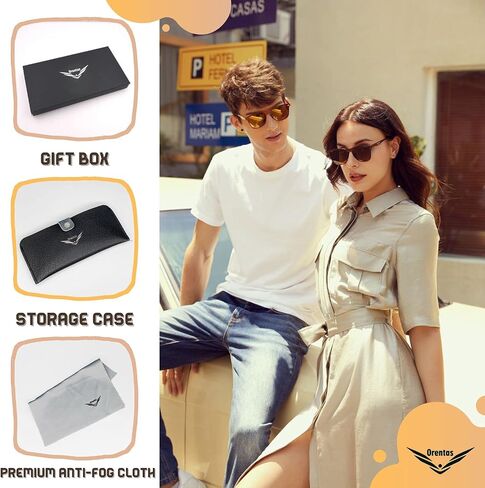 【Orentas】Women and Men, Ultra-Thin Metal Blue-light Block with Night Driving Photochromic Sun and Sunglasses (2 Packs) Alfa in Saudi Arabia
