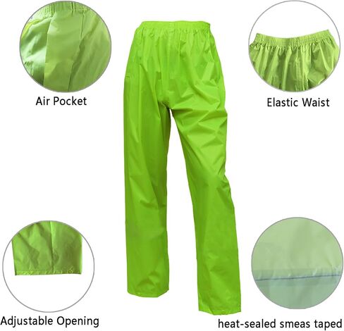 RainRider Rain Suits Safety Rain Jacket with Pants High Visibility Reflective Rain Gear in Kuwait