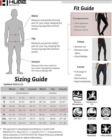 بنطال ADOREISM الرجالي سريع الجفاف والضغط ضيق للتدريب الرياضي in Kuwait