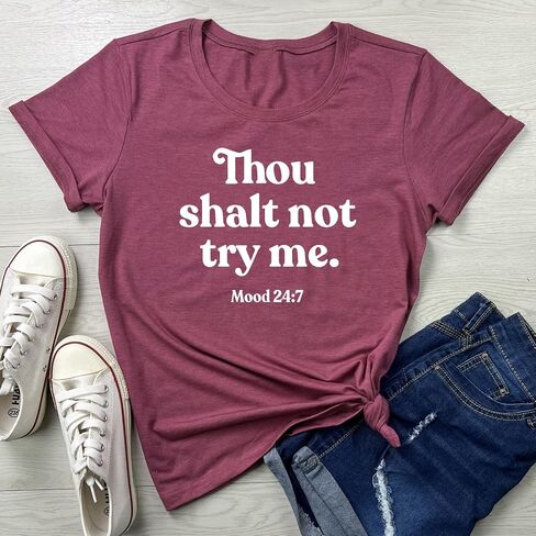 BLACKMYTH Women Crewneck Cute Funny T Shirts Graphic Tees in Kuwait