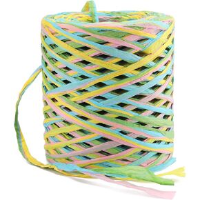 شريط jijAcraft الرافية، شريط ورق الرافية الملون بطول 262 قدمًا، 6 شريط من ورق الرافية الملون لتغليف الهدايا، والحرف اليدوية، والديكور بنفسك (أخضر داكن) in Kuwait