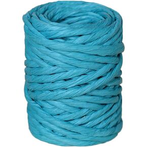 15.31Yard Raffia Stripes Paper String,Colorful Twisted Paper Craft String/Cord/Rope for Wedding Party Decor Flower Wrapping Rustic Decor DIY Making Gift Wrap Flower Basket Packaging