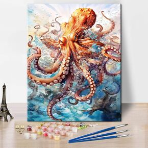 TUMOVO Paint by Numbes for Aduts Wildflower DIY Painting by Numbes Kits FIowesr Adult Paint by Numbes Kits on Canvas Aduls' Paint-by-Number Kits Florl Paint by Numbers Home Decor, 16 x20 Inch in Kuwait