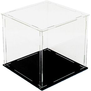 Acrylic Display Case, Versatile Collectibles Showcase for Action Figures Toys, Alternative Glass Showcase (4x4x4 inch)