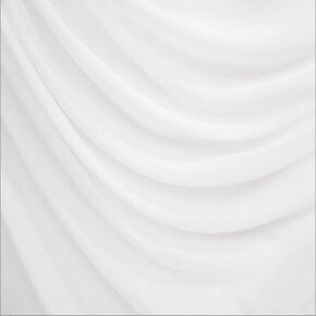 Texco Inc 60 بوصة بطانة متشابكة صلبة واسعة 100% بوليستر متماسكة في اتجاهين للتمدد/الملابس، قماش المنزل/المنزلي، ديكور الحفلات، أبيض #500 10 ياردات in Kuwait