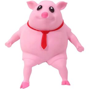 Squishy Pig Toys - Pink Pig Squishy Toy for Kids Adults, Novelty Pig Squeeze Toys, Funny Tiktok Pig Sensory Stress Toy for Decompress and Anxiety Relief Women Men Kids (Big)