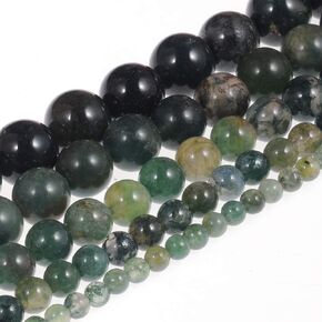Natural Stone Beads 8mm Smokey Quartz Gemstone Round Loose Beads Crystal Energy Stone Healing Power for Jewelry Making DIY,1 Strand 15"