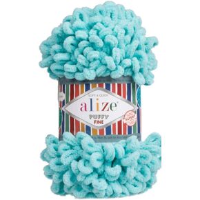 Alize Puffy Fine Baby Blanket Small Loop 100% Micropolyester Soft Yarn Lot of 4skn 400gr 64yds (55 - White)