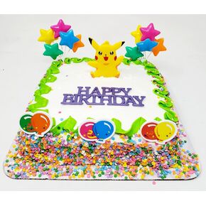 Iconic Gaming Series Poke Themed 7 Piece Birthday Cake Topper Set (Unique Design) in Saudi Arabia