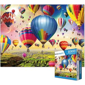 ألغاز حفلات نيون للبالغين والأطفال 1000 قطعة، لعبة بطاقات PZ1000-CARD