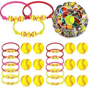 36PCS Football Party Favors Football Charm Bracelets Mini Football Keychains Stress Ball Goodie Bag Favor Supplies for Sports Football Birthday Party Fall Thanksgiving Gifts Team Players Decorations
