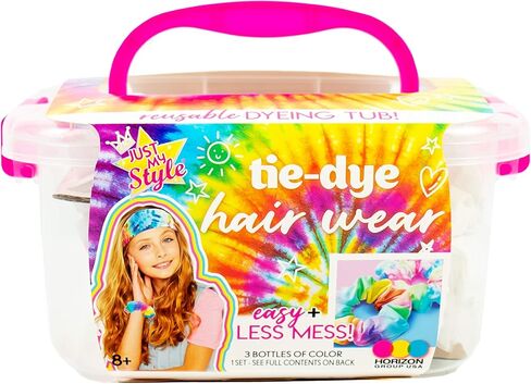 جست ماي ستايل مجموعة صبغ تاي داي من هورايزون جروب يو اس ايه، ابتكر 3 اساسيات نهارية ناعمة لصبغ المنتجعات الصحية مع الوان قلم ماركر نابضة بالحياة وخالية من الفوضى، مجموعة صبغ تاي داي للاطفال in Kuwait