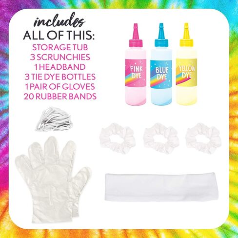 جست ماي ستايل مجموعة صبغ تاي داي من هورايزون جروب يو اس ايه، ابتكر 3 اساسيات نهارية ناعمة لصبغ المنتجعات الصحية مع الوان قلم ماركر نابضة بالحياة وخالية من الفوضى، مجموعة صبغ تاي داي للاطفال in Kuwait