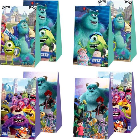 12 قطعة من حقائب هدايا حفلات عيد الميلاد بتصميم وحوش جامعة وحوش لمستلزمات حفلات أعياد الميلاد من توكلي in Kuwait