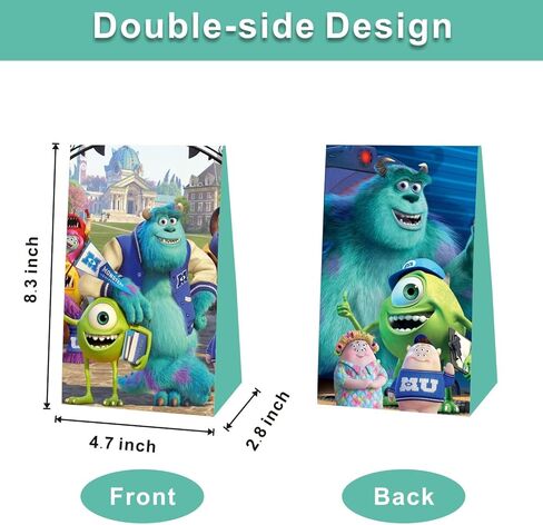 12 قطعة من حقائب هدايا حفلات عيد الميلاد بتصميم وحوش جامعة وحوش لمستلزمات حفلات أعياد الميلاد من توكلي in Kuwait