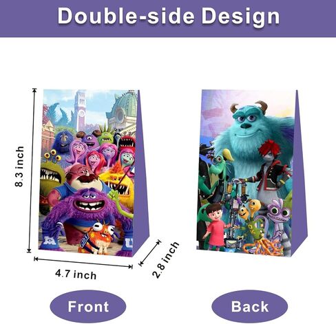 12 قطعة من حقائب هدايا حفلات عيد الميلاد بتصميم وحوش جامعة وحوش لمستلزمات حفلات أعياد الميلاد من توكلي in Kuwait