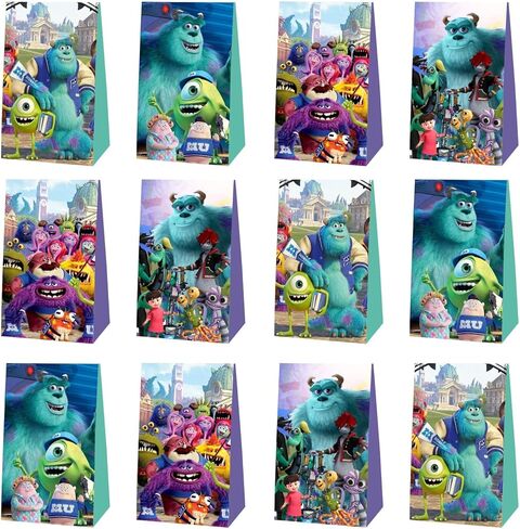 12 قطعة من حقائب هدايا حفلات عيد الميلاد بتصميم وحوش جامعة وحوش لمستلزمات حفلات أعياد الميلاد من توكلي in Kuwait