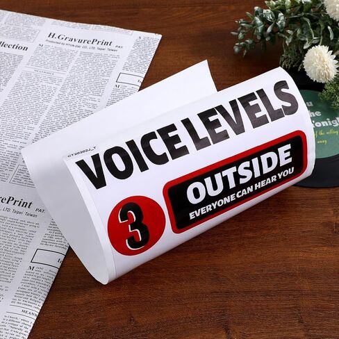 Voice Level Sticker, Noise Level Wall Sticker Graffiti Stickers Hall Passes for Classrooms Poster Classroom Educational Posters in Kuwait