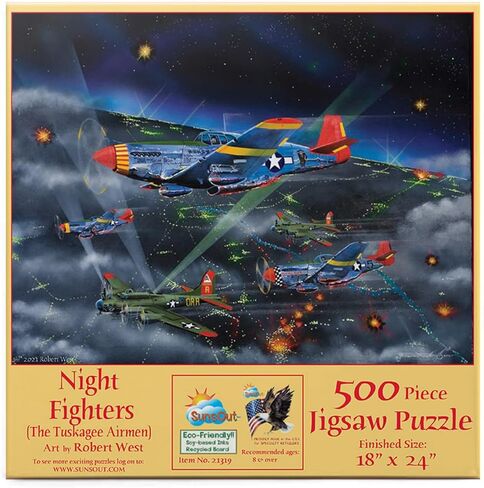 أحجية تركيب صور من 500 قطعة لمقاتلي الليل - The Tuskagee Airmen من Robert West in Kuwait